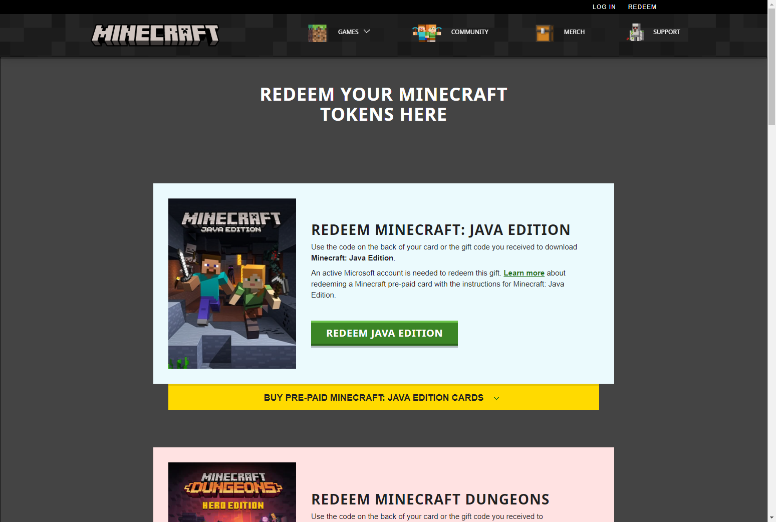 Activate Minecraft Java Edition – Egaming Support Center